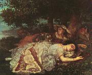 Gustave Courbet The Young Ladies of the Banks of the Seine oil painting picture wholesale